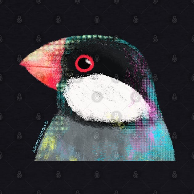 Java Sparrow Bird by julianamotzko
